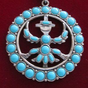 Silvertone Southwestern Style Necklace